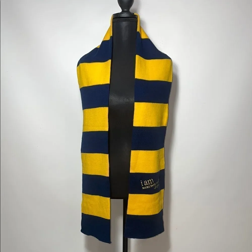 Note dame academy Yellow and Blue Striped Scarf